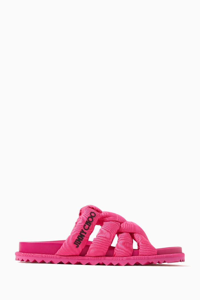 

Kes Logo Sandals in Moire, Pink