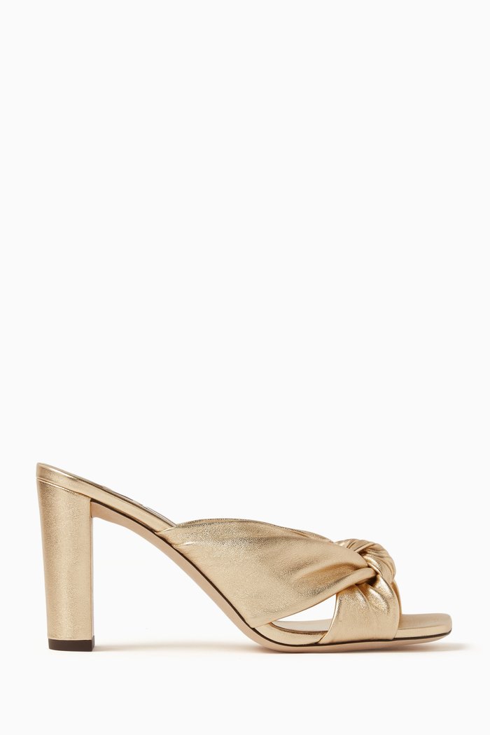 

Avenue 85 Sandals in Metallic Nappa, Gold