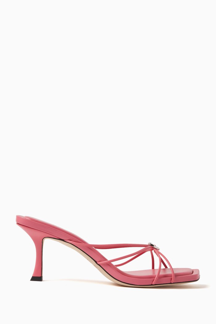 

Indiya 70 Mule Sandals in Nappa, Pink