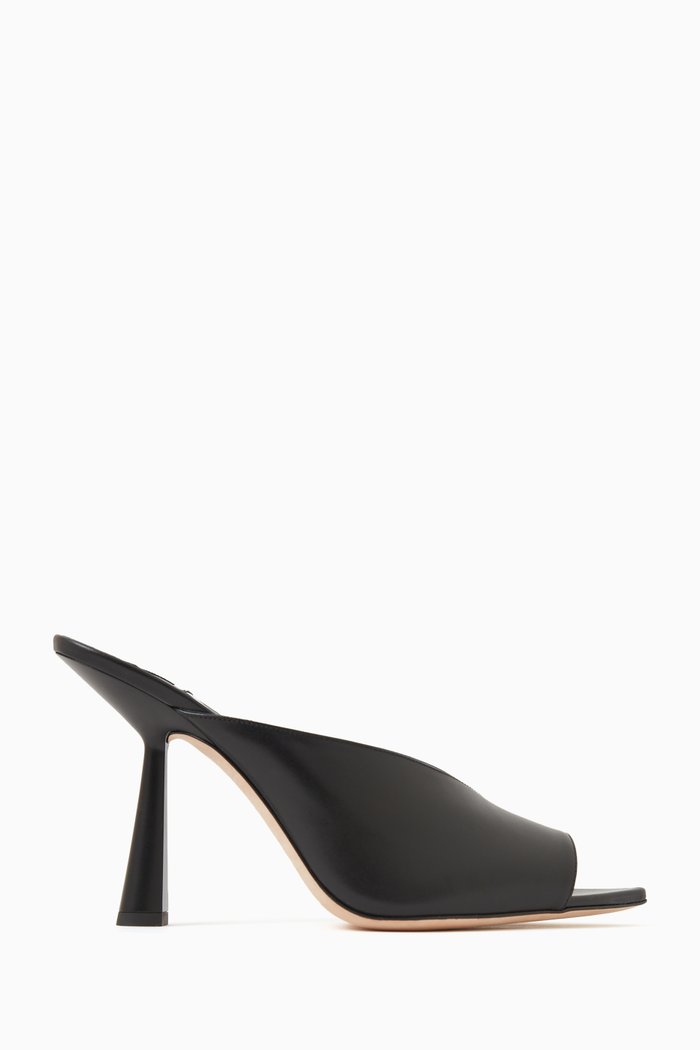 

Maryanne Mules 100 in Leather, Black