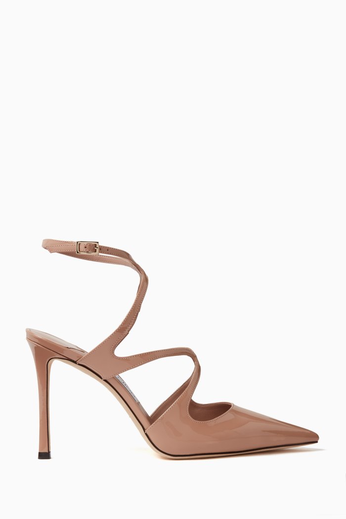 Azia 95 Lace-up Pumps in Patent Leather, Pink