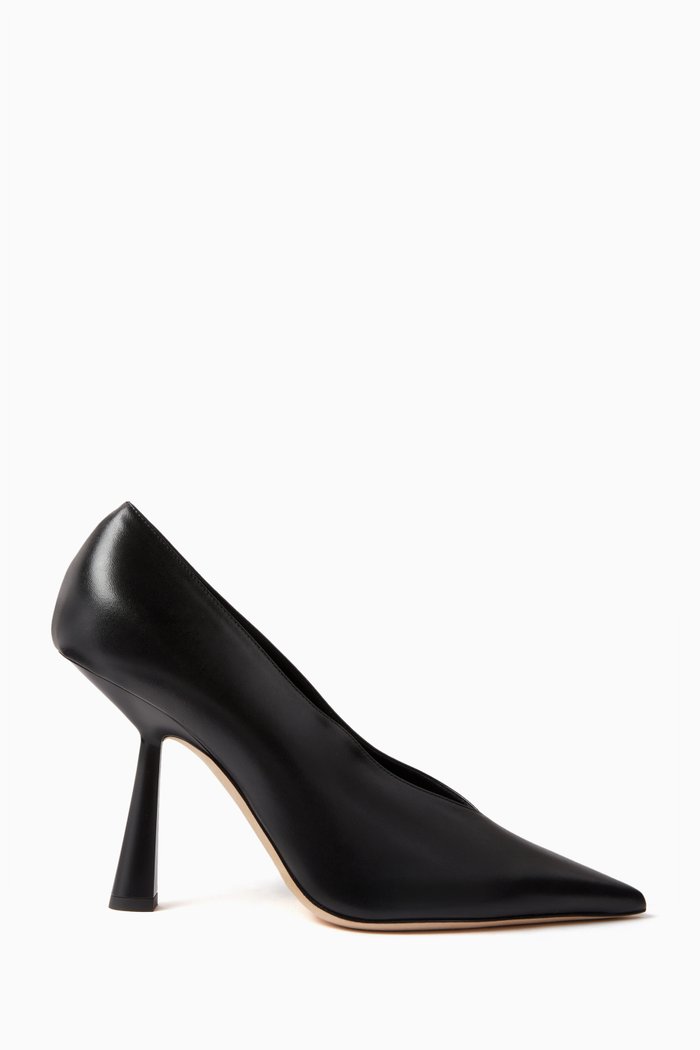 

Maryanne 100 Pumps in Leather, Black
