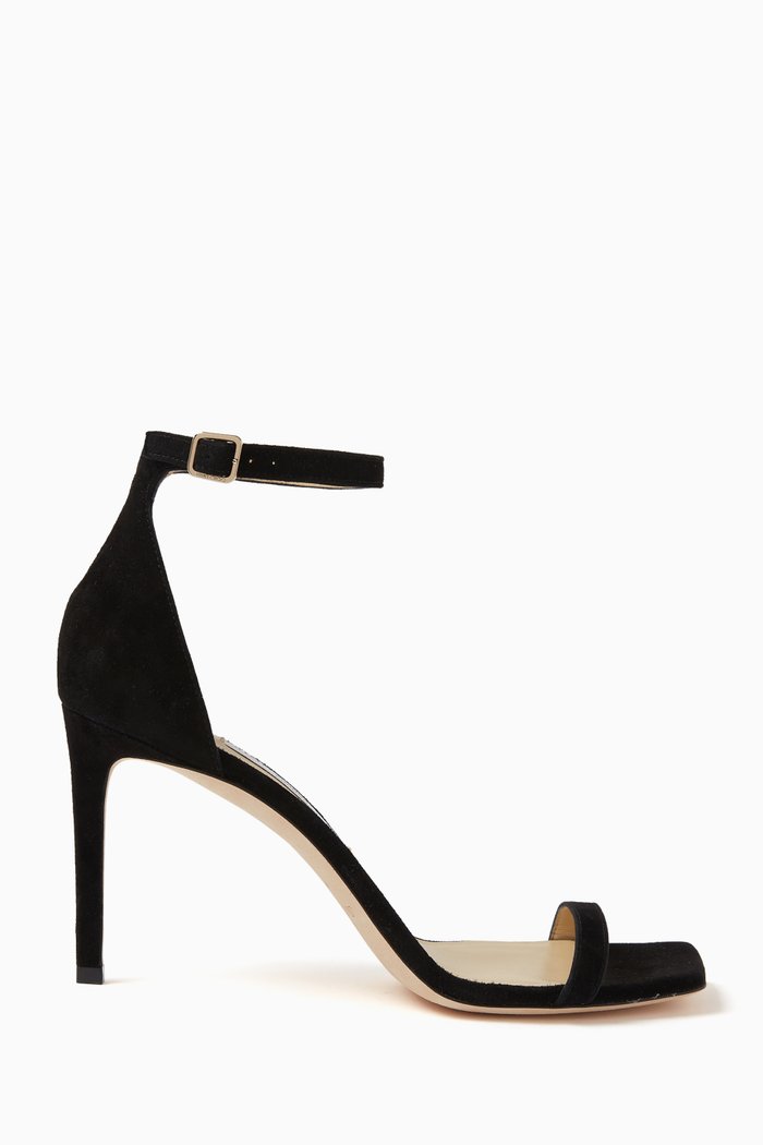 

Alva 85 Sandals in Suede, Black