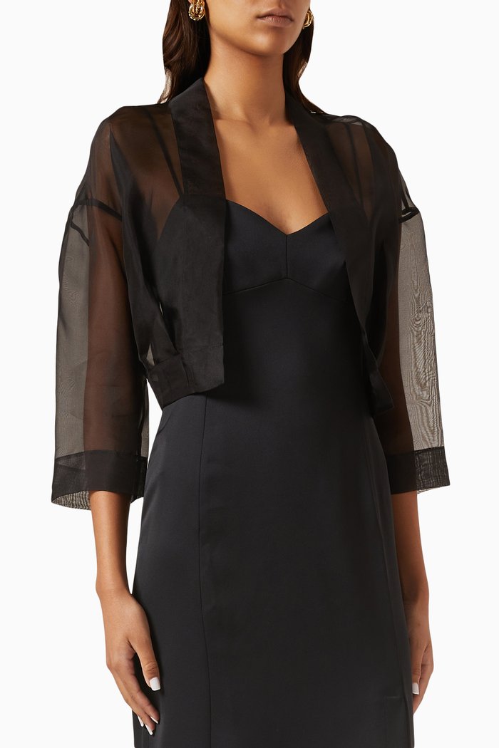 

Arpa Jacket in Silk, Black