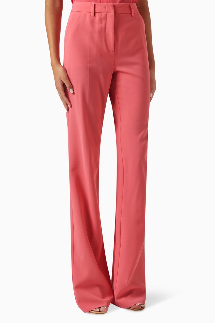 

Straight-fit Pants in Stretch-canvas, Pink