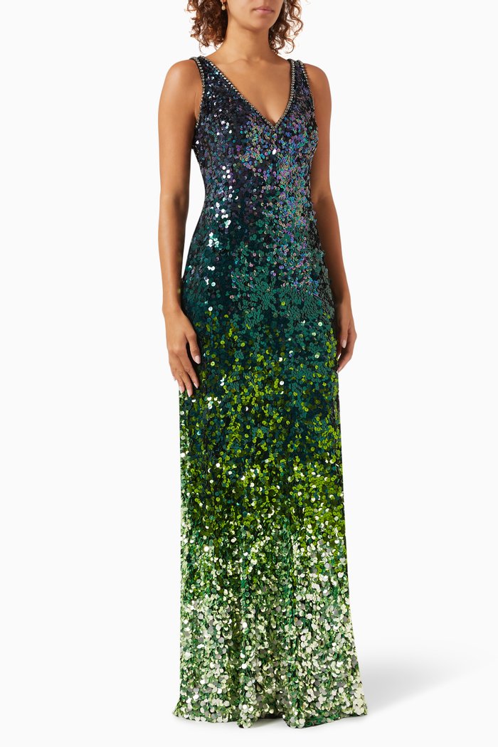 

Bizet Gown in Sequin-tulle, Multicolour