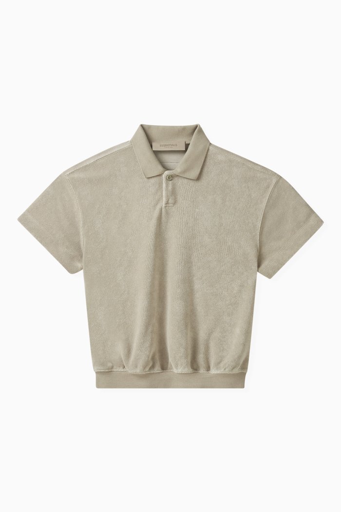 

Short Sleeve Polo Shirt in Terry, Green