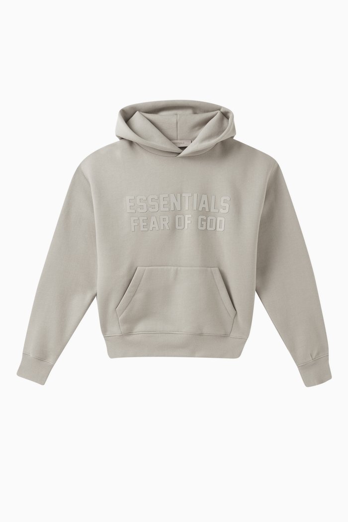 

Logo Hoodie in Cotton-fleece, Green