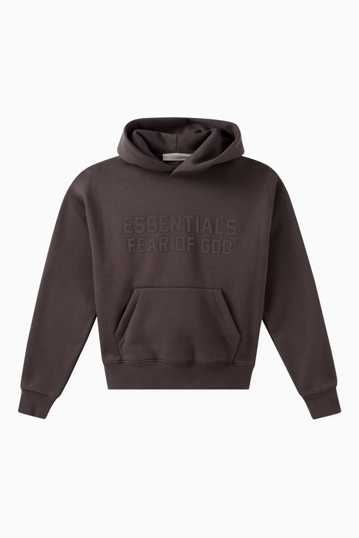 

Logo Hoodie in Cotton-fleece, Grey