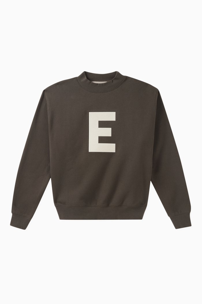 

Big E Sweatshirt in Cotton-fleece, Black