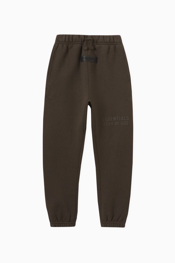 

Logo Sweatpants in Cotton-blend Fleece, Black
