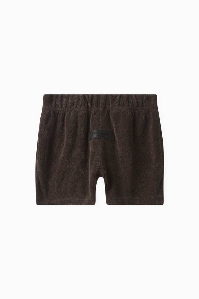 

Running Shorts in Cotton-blend Terry, Black