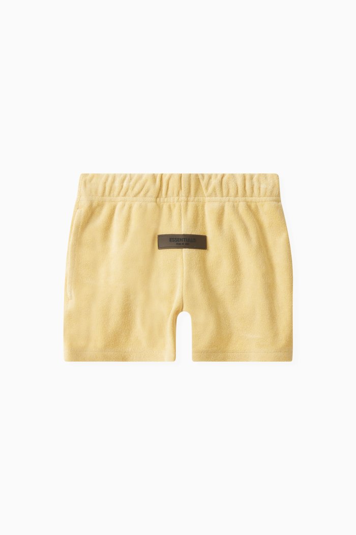 

Running Shorts in Cotton-blend Terry, Yellow