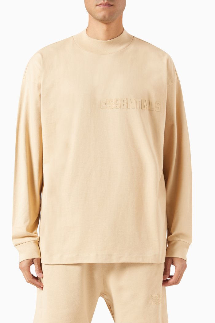 

Logo Long-sleeve T-shirt in Cotton-jersey, Neutral