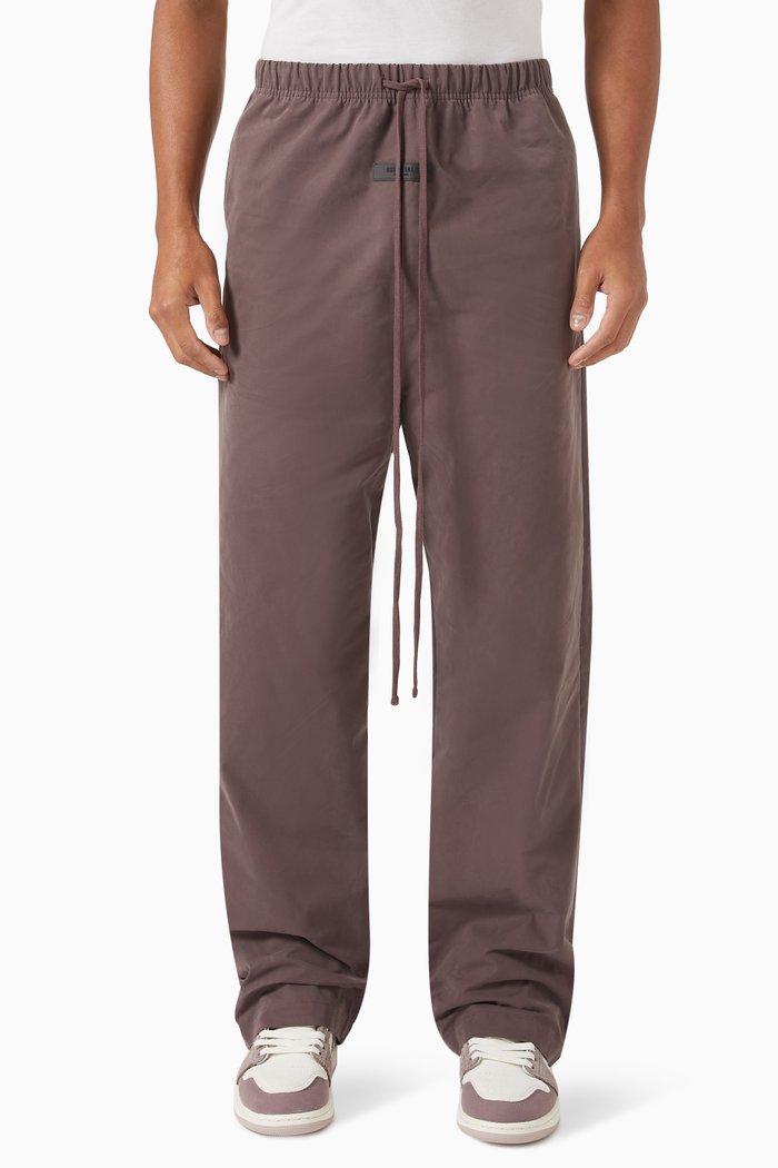 

Relaxed Pants in Cotton Blend, Purple