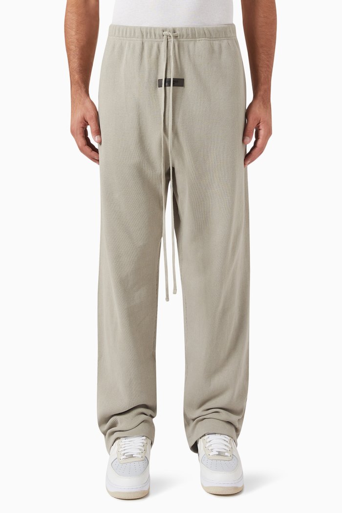 

Logo Sweatpants in Heavy Waffle, Grey