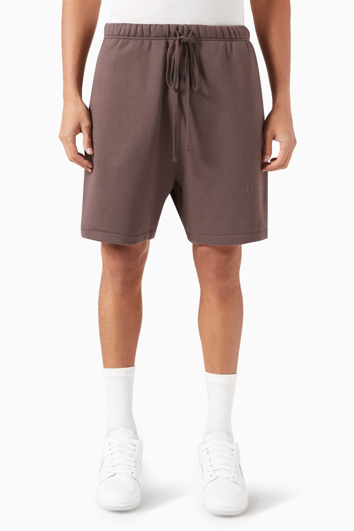 

Logo Sweatshorts in Cotton-blend Fleece, Purple
