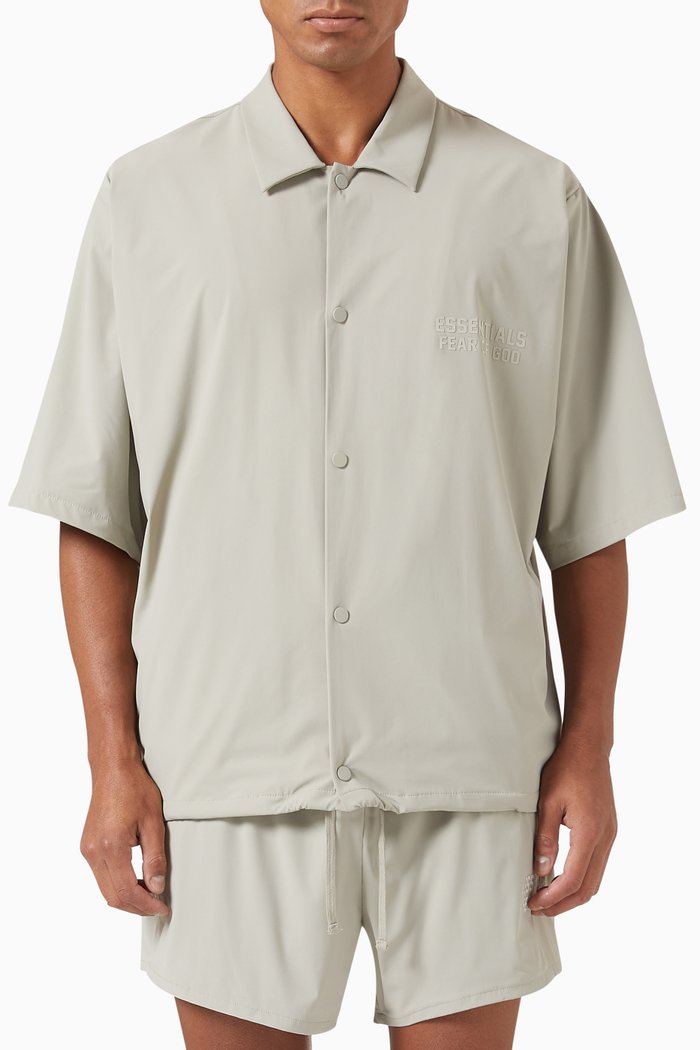 

Short-sleeve Shirt in Nylon, Grey