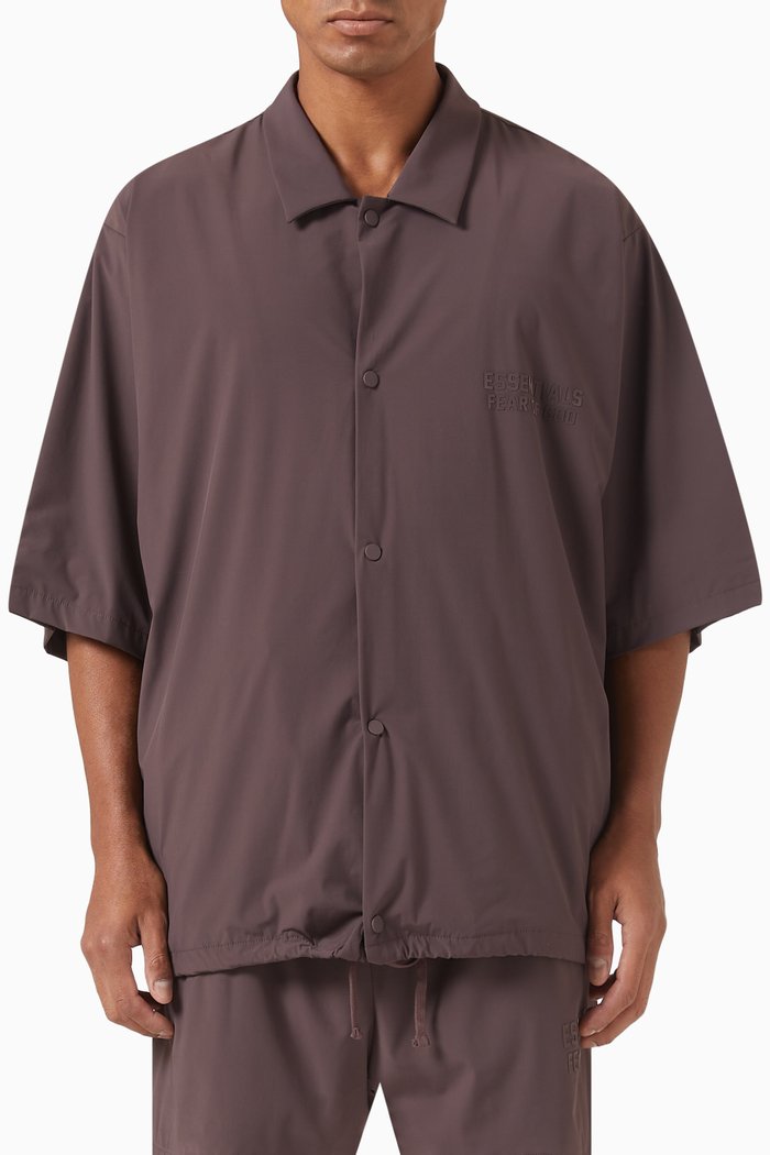 

Short-sleeve Shirt in Nylon, Purple