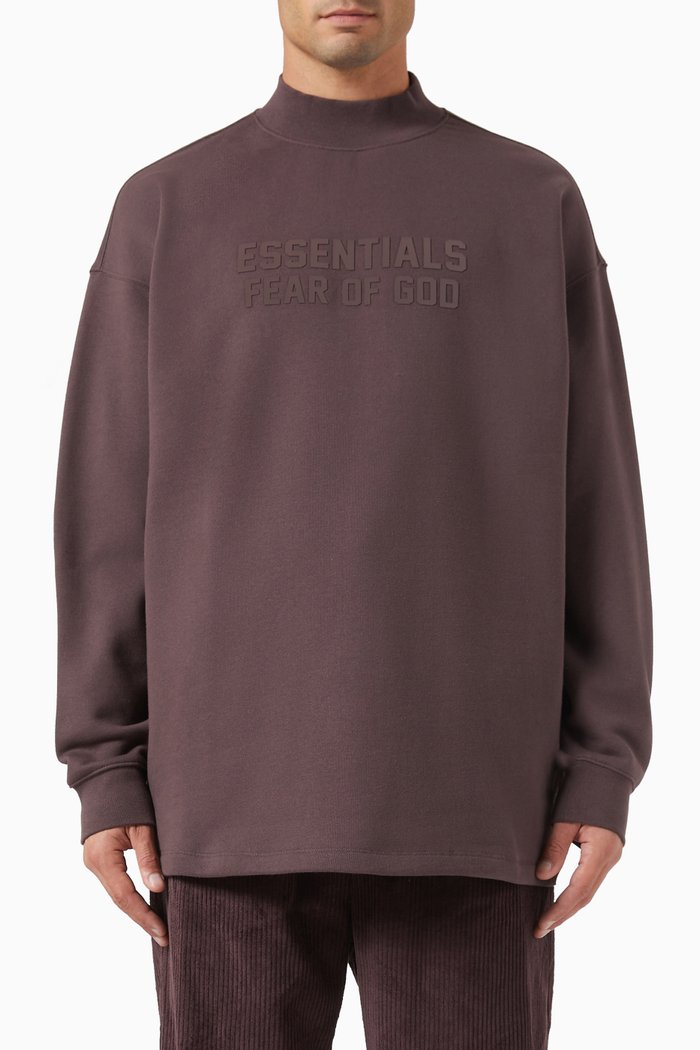 

Logo Sweatshirt in Cotton-fleece, Purple