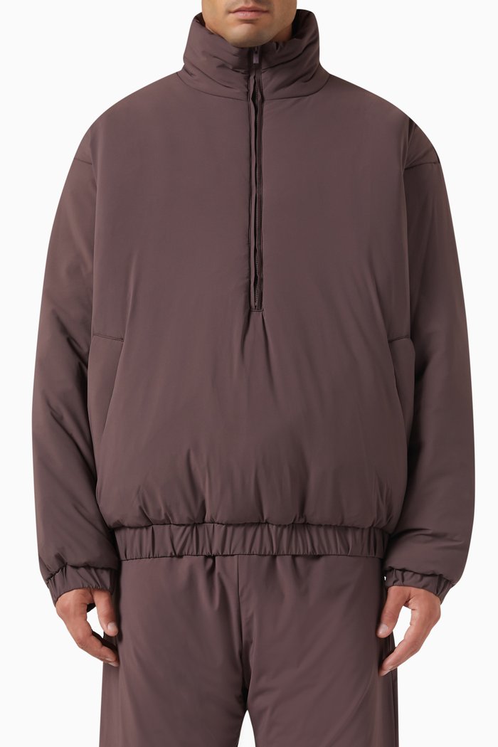 

Puffer Jacket in Woven Nylon, Purple