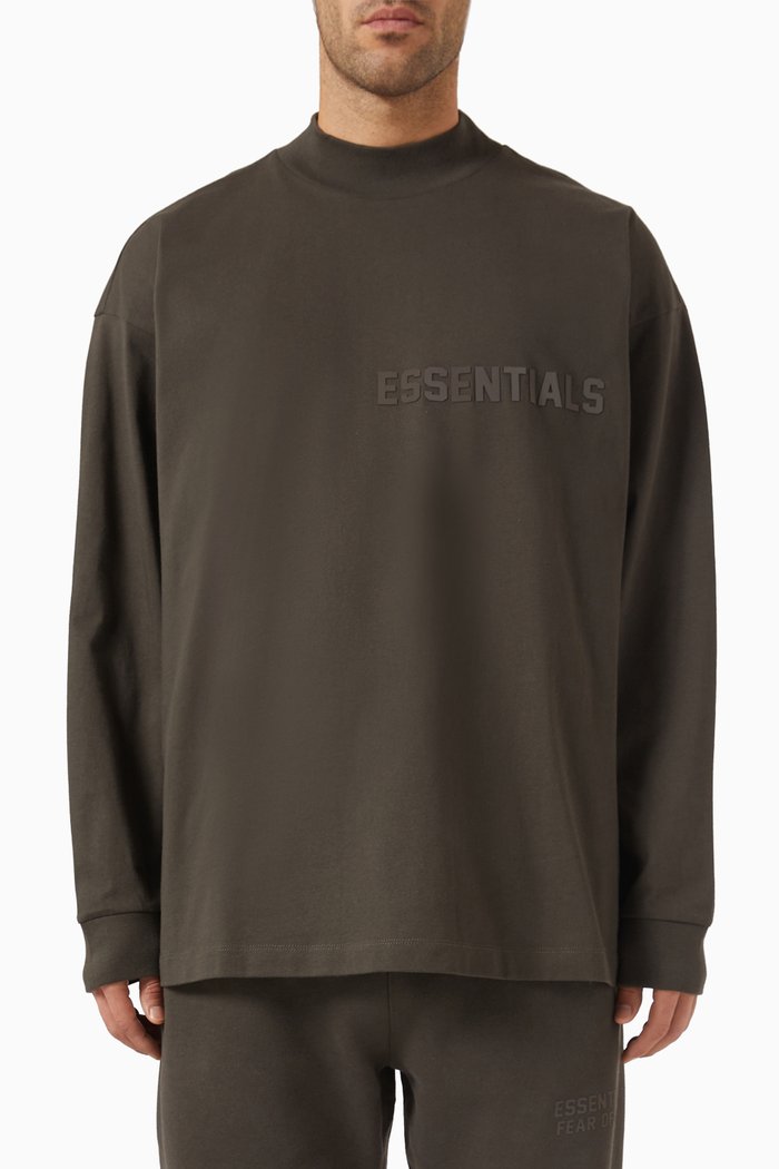 

Logo LS T-shirt in Cotton-jersey, Black