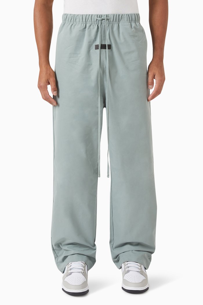 

Relaxed Pants in Cotton Blend, Blue