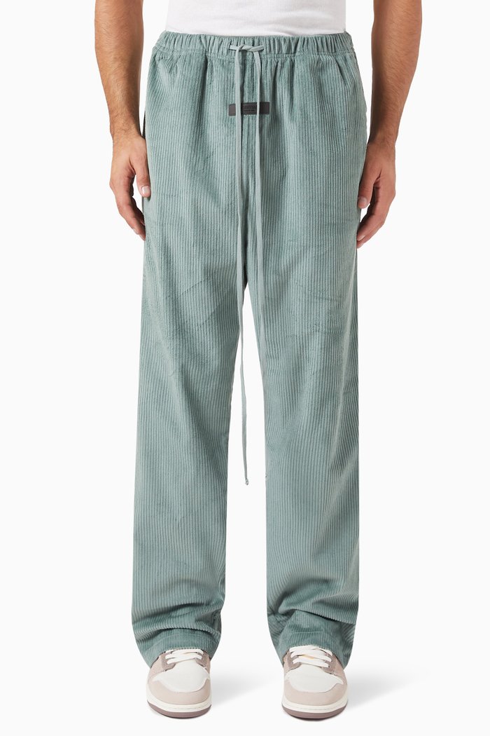 

Relaxed Trousers in Corduroy, Blue