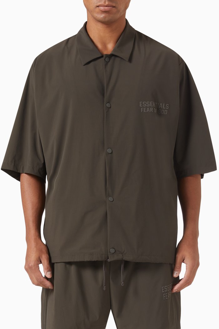 

Short-sleeve Shirt in Nylon, Black