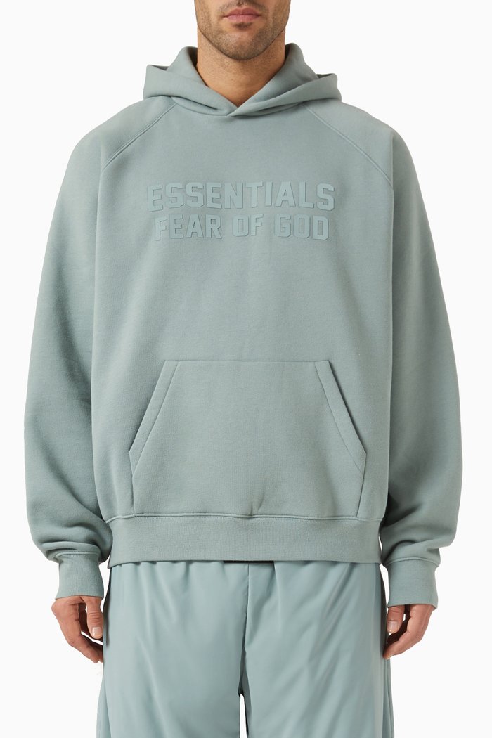 

Logo Hoodie in Cotton-fleece, Blue