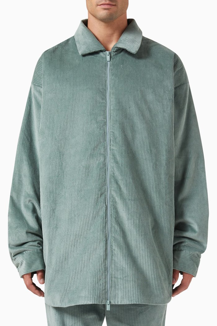 

Shirt Jacket in Corduroy, Blue