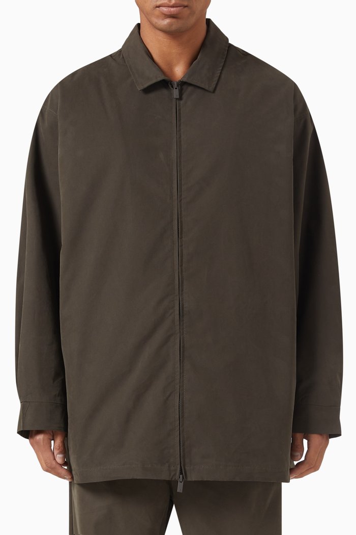 

Barn Jacket in Cotton Blend, Black