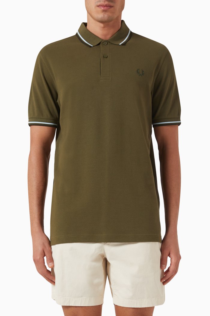 

Polo Shirt in Cotton Piqué, Brown