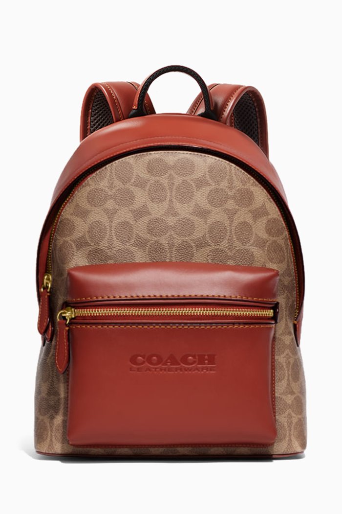 

Charter 24 Backpack in Signature Canvas & Leather, Multicolour