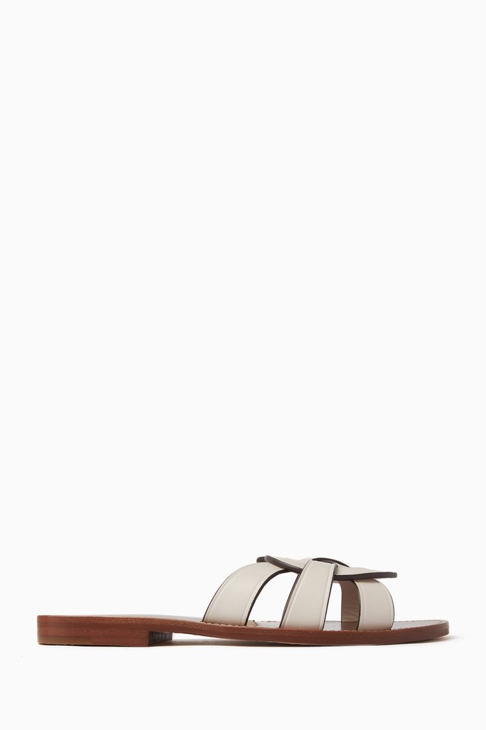 

Issa Sandals in Leather, White