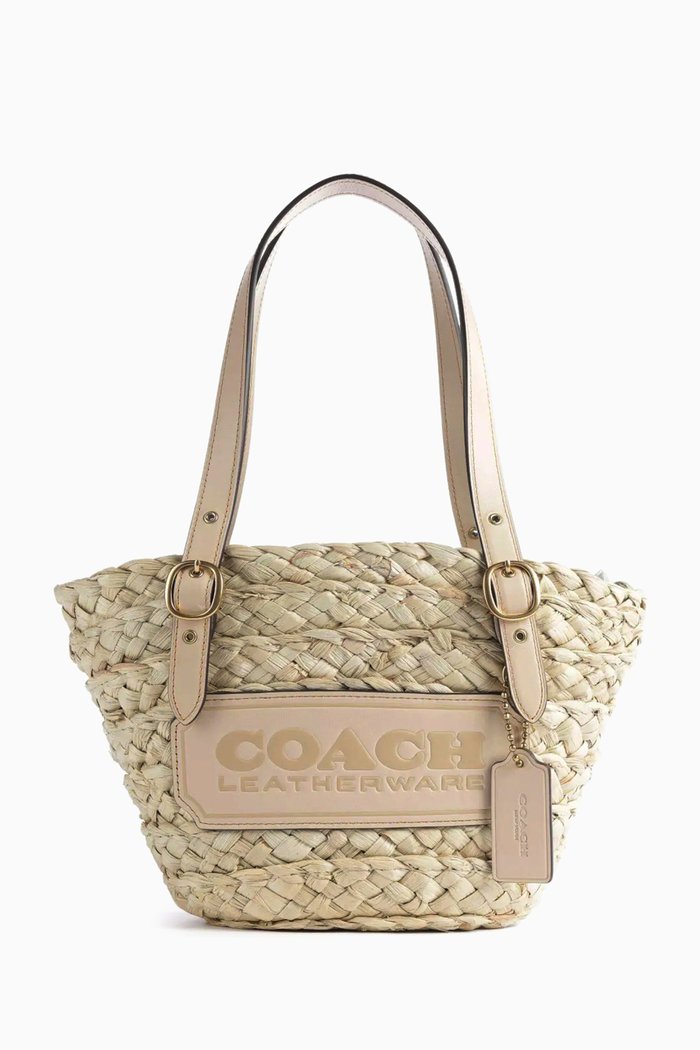 

Structured Tote 16 Bag in Straw, Neutral