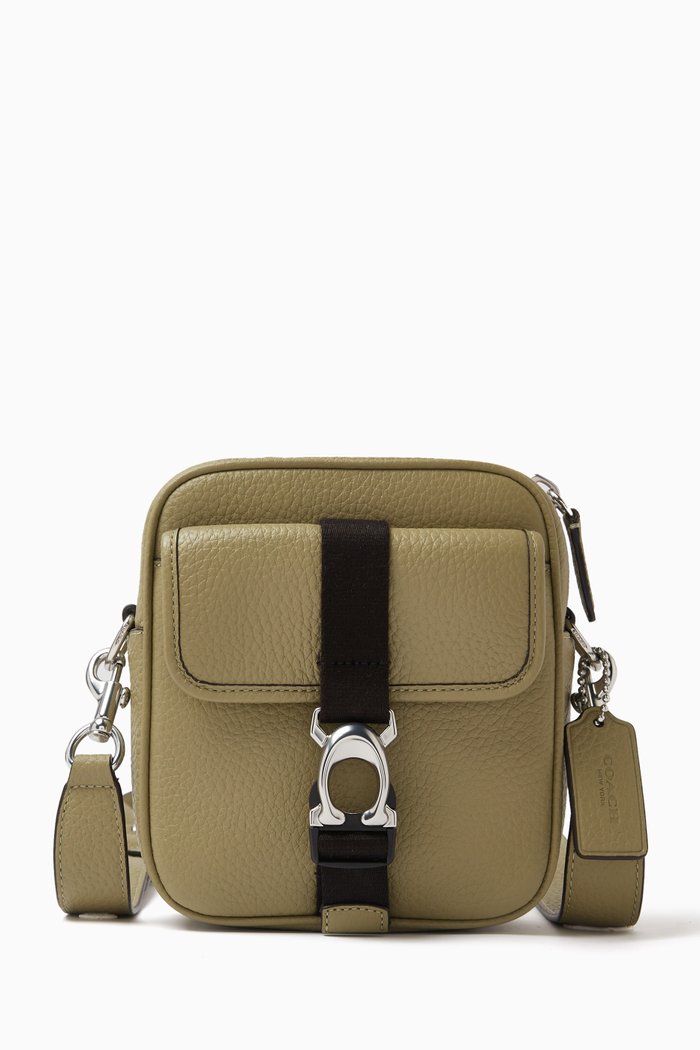 

Beck Crossbody Bag in Leather, Green