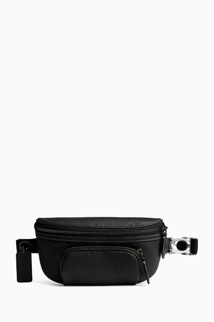 

Beck Belt Bag in Leather, Black