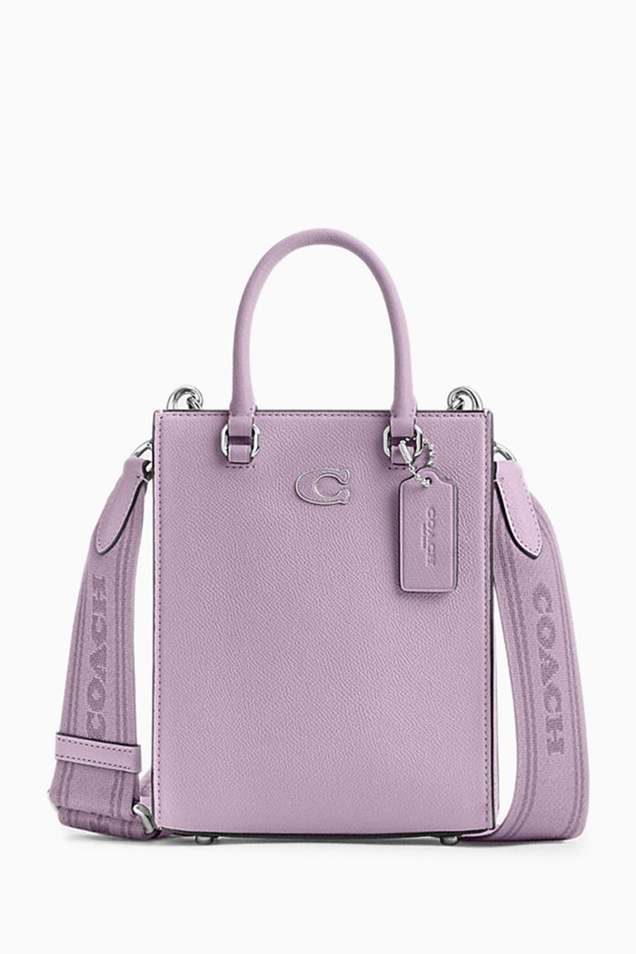 

Tote 16 Bag in Leather, Purple