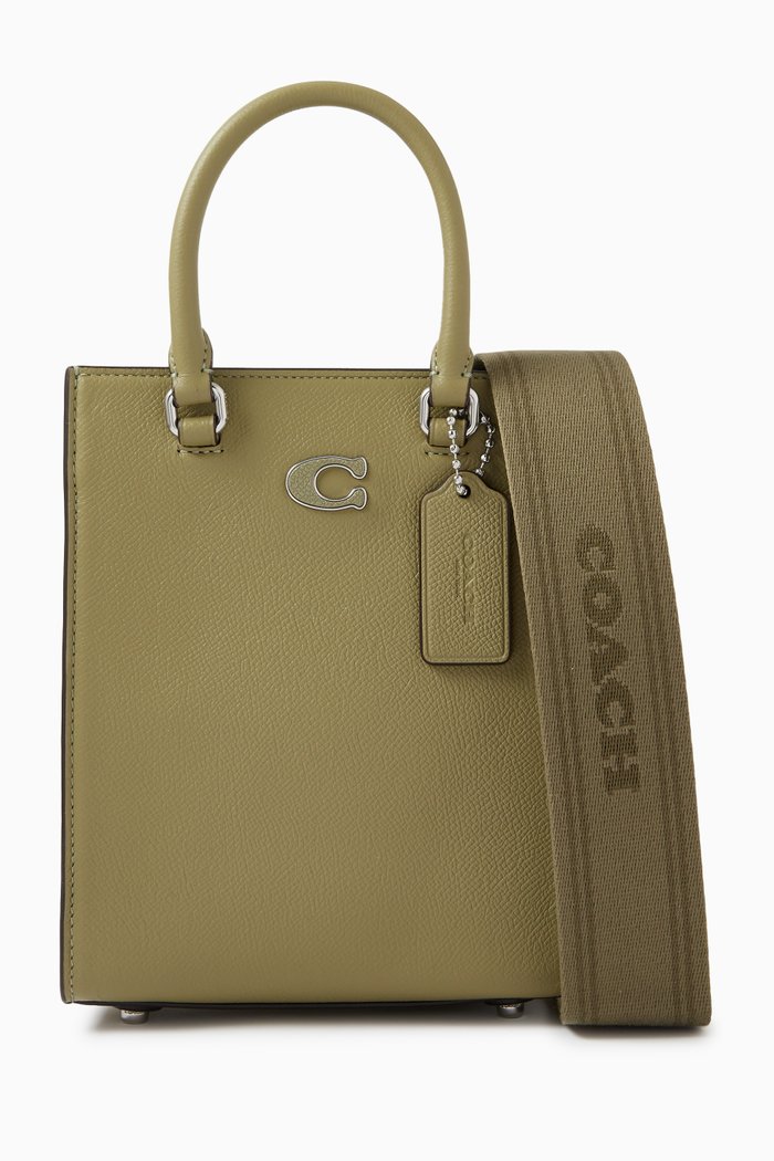 Tote 16 Bag in Leather, Green