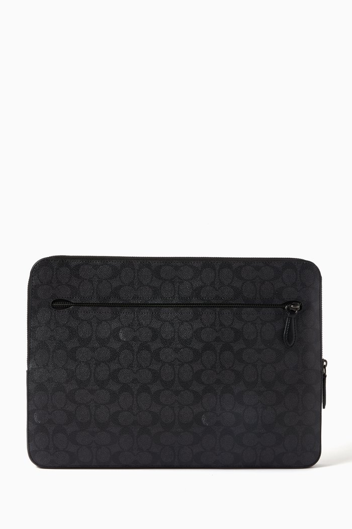 

Zippered Laptop Case in Signature Canvas, Grey