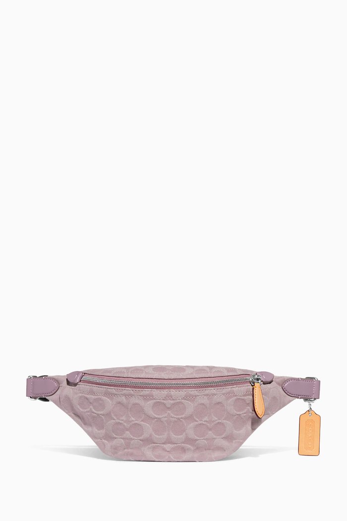 Charter Belt Bag 7 In Signature Denim, Purple