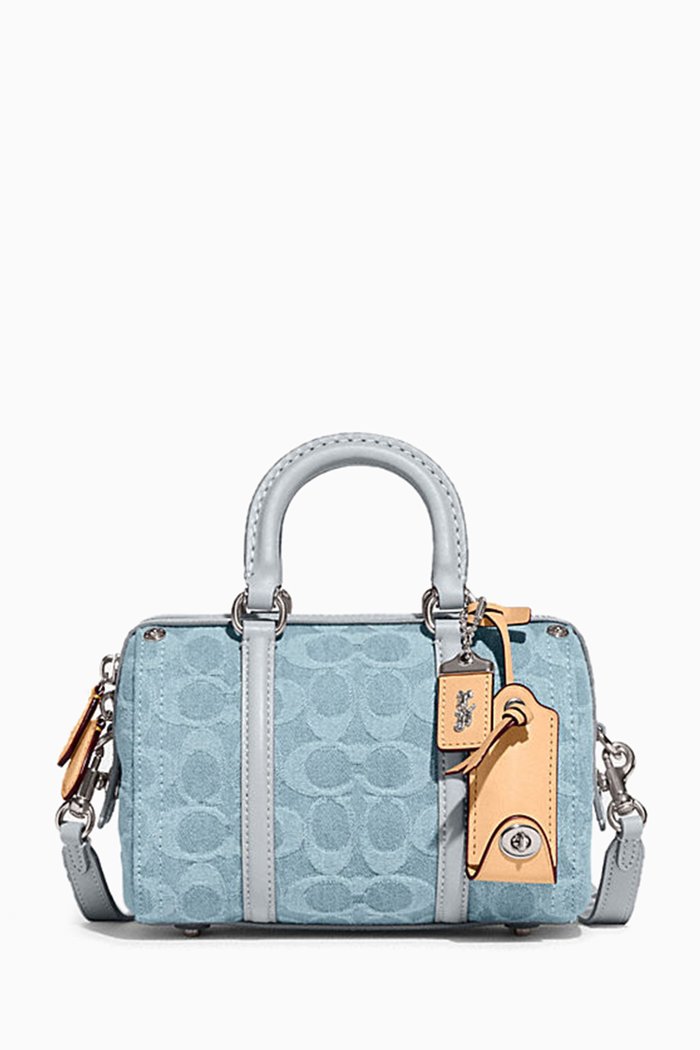 

Ruby Satchel 18 Bag in Signature Denim, Blue