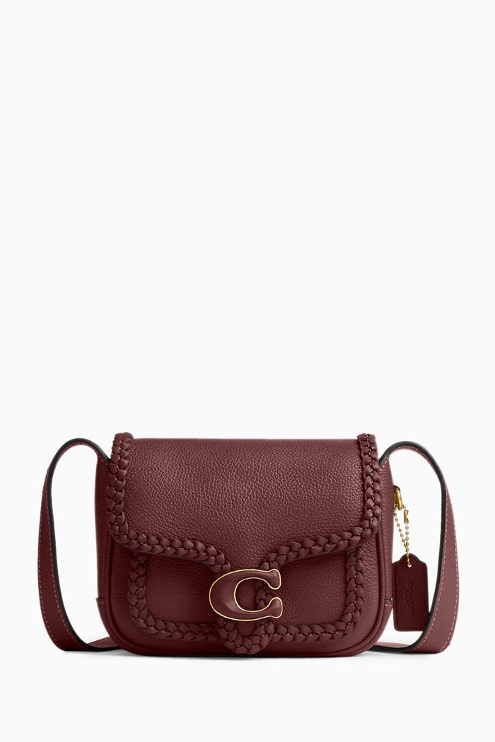 

Tabby 19 Braid Messenger Bag in Leather, Red