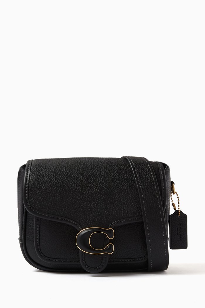 

Tabby Messenger 19 Bag in Pebble Leather, Black