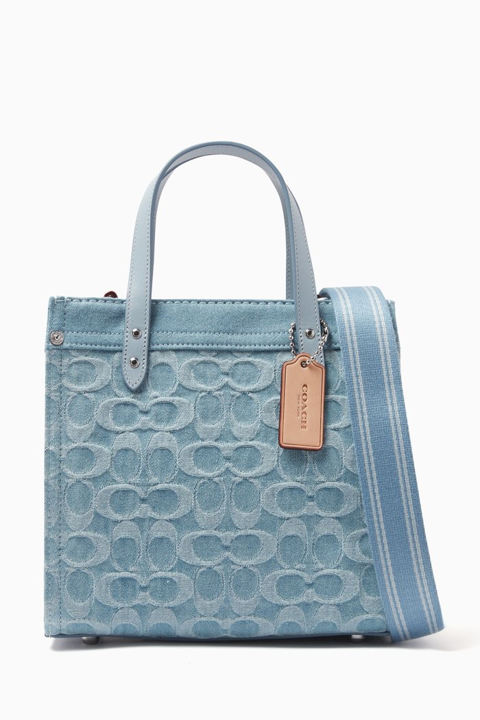 

Field Tote 22 in Monogram Denim, Blue