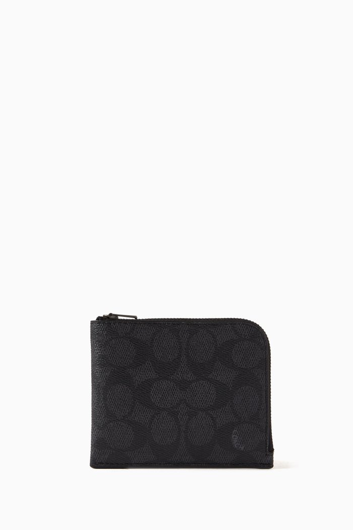 

3-in-1 Zip Wallet in Signature Coated Canvas, Multicolour