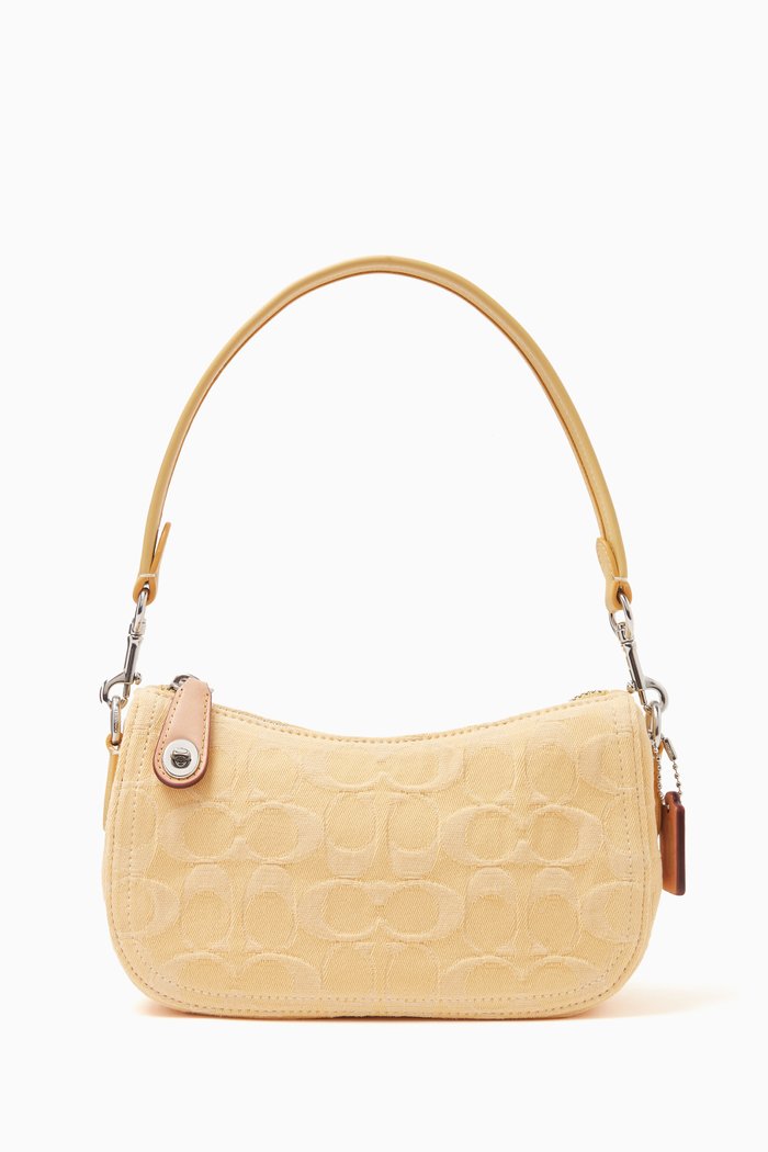

Swinger 20 Shoulder Bag in Denim, Yellow