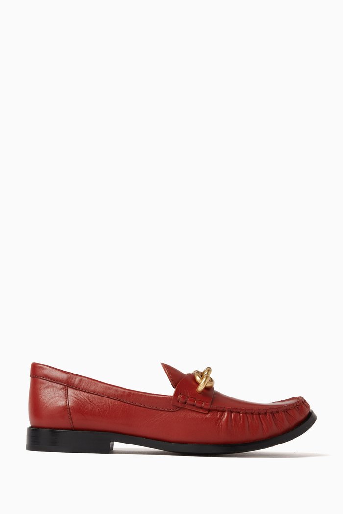 

Jess Loafers in Leather, Red