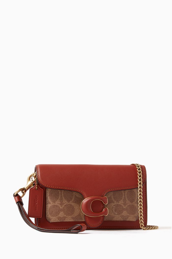 

Tabby Wristlet Bag in Signature Monogram Canvas, Neutral